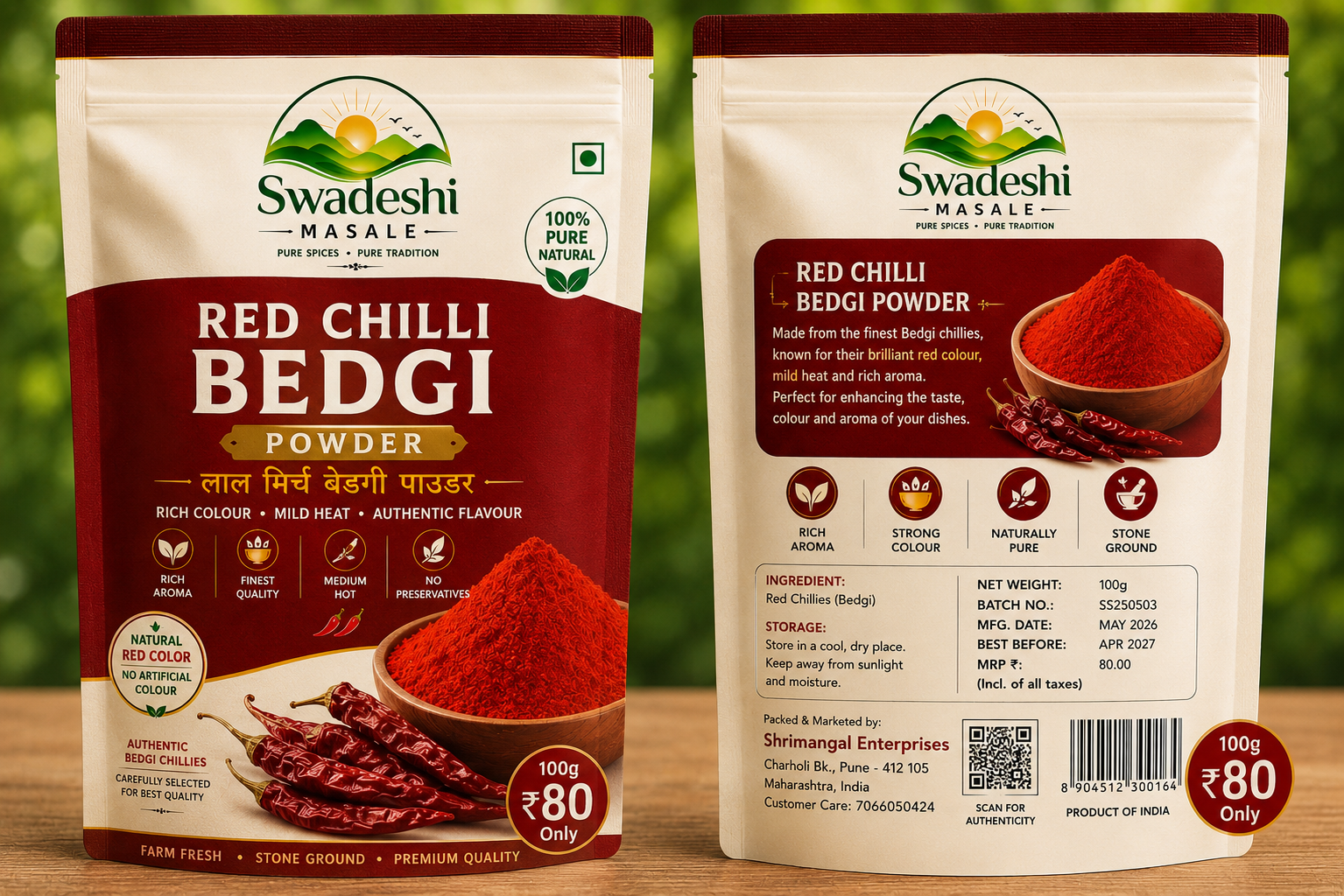 Bedgi Chilli Powder - 1 Kg