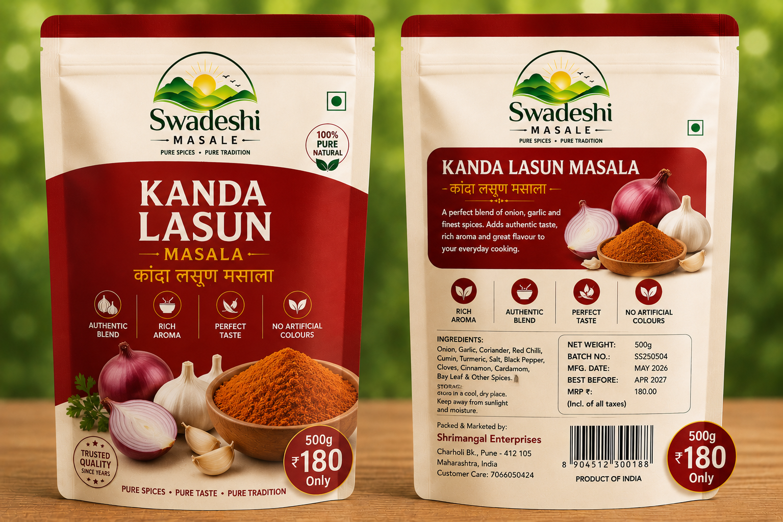 Kanda Lasun Masala - 1 Kg